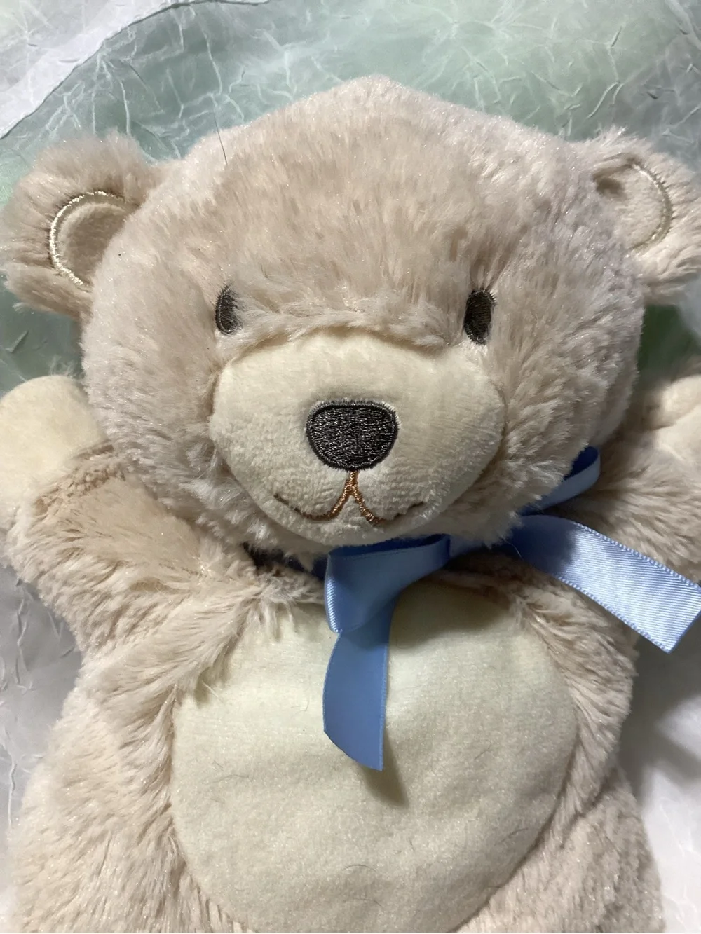 Demdaco Nat & Jules Hand Puppet Plush Teddy Bear Learning Toy Book Companion